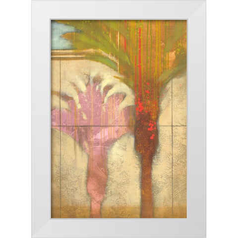 Tropical Express I White Modern Wood Framed Art Print by Scott