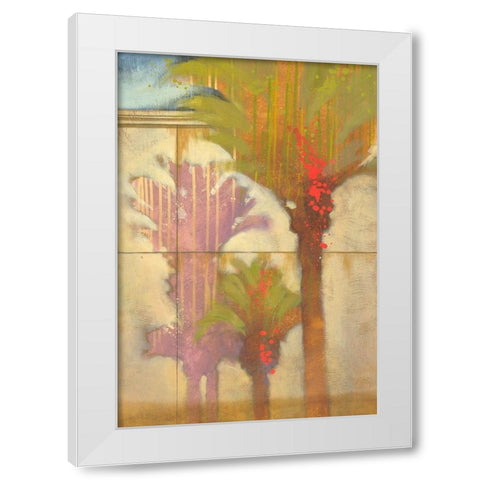 Tropical Express II White Modern Wood Framed Art Print by Scott