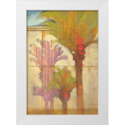 Tropical Express II White Modern Wood Framed Art Print by Scott