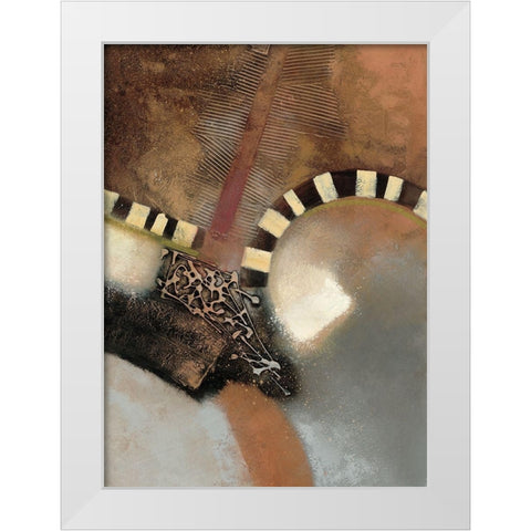 Ancient Landscape I White Modern Wood Framed Art Print by Scott