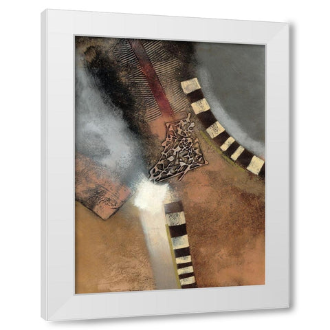 Ancient Landscape II White Modern Wood Framed Art Print by Scott