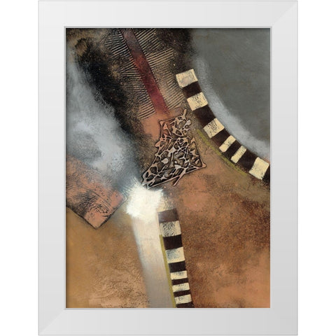 Ancient Landscape II White Modern Wood Framed Art Print by Scott