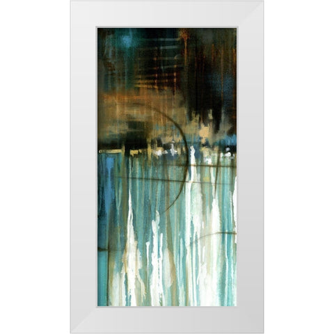 Lake Reflection I White Modern Wood Framed Art Print by Scott