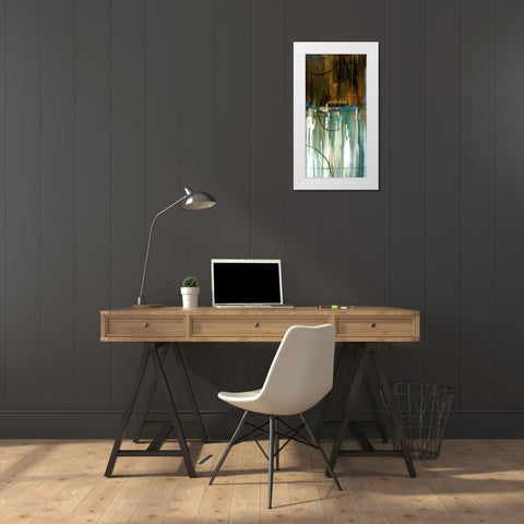 Lake Reflection II White Modern Wood Framed Art Print by Scott