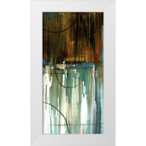 Lake Reflection II White Modern Wood Framed Art Print by Scott