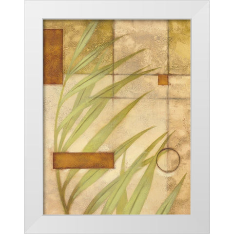 Leaf Graphic II White Modern Wood Framed Art Print by Scott