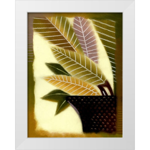 Polka Dot I White Modern Wood Framed Art Print by Scott