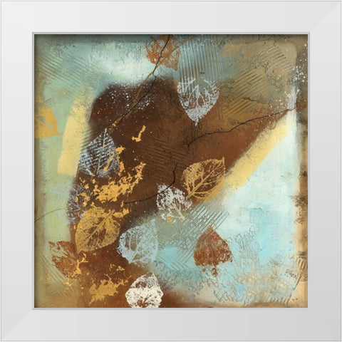 Tea Leaves II White Modern Wood Framed Art Print by Scott