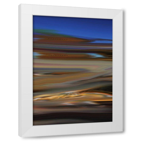 Skid II White Modern Wood Framed Art Print by Tripp