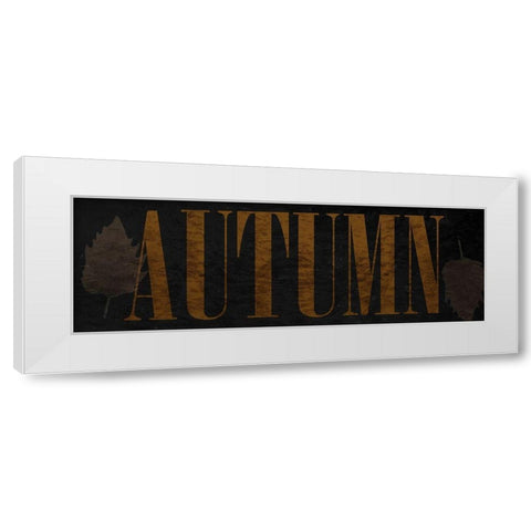 Autumn White Modern Wood Framed Art Print by Phillip, Jamie