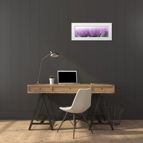 Transparant Lips White Modern Wood Framed Art Print by Phillip, Jamie