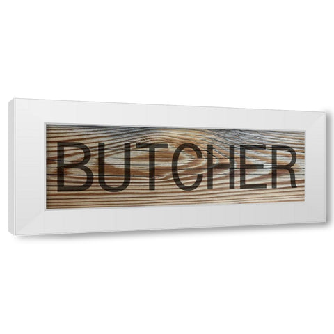 Butcher White Modern Wood Framed Art Print by Phillip, Jamie