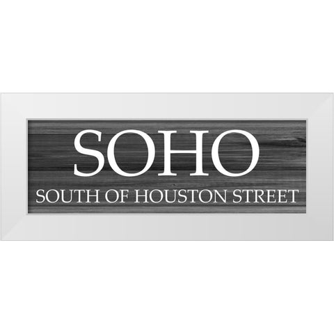 SOHO White Modern Wood Framed Art Print by Phillip, Jamie
