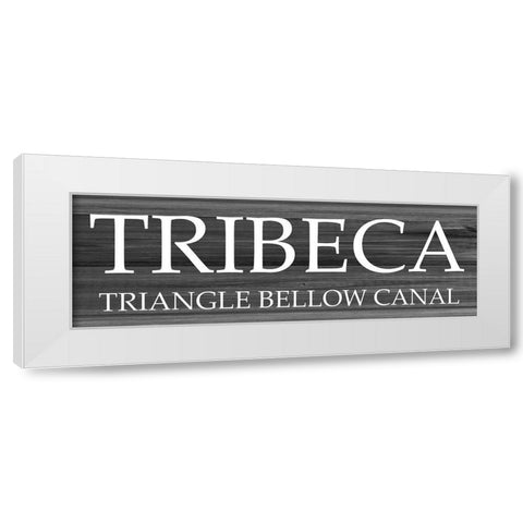 TRIBECA White Modern Wood Framed Art Print by Phillip, Jamie