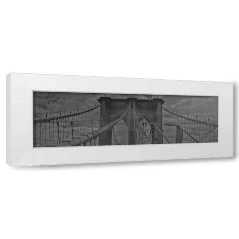Starry Night New York White Modern Wood Framed Art Print by Phillip, Jamie