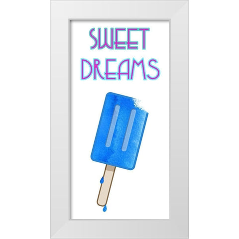 Ice Pop White Modern Wood Framed Art Print by Phillip, Jamie