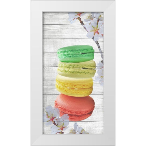 Macaron 1 White Modern Wood Framed Art Print by Phillip, Jamie