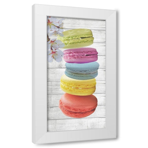 Macaron  White Modern Wood Framed Art Print by Phillip, Jamie
