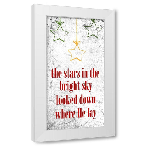 The Stars White Modern Wood Framed Art Print by Phillip, Jamie