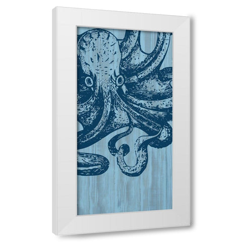 Beach Buddy White Modern Wood Framed Art Print by Phillip, Jamie