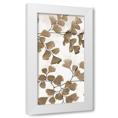 Sepia Herb 2 White Modern Wood Framed Art Print by Phillip, Jamie