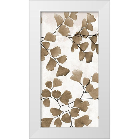 Sepia Herb 2 White Modern Wood Framed Art Print by Phillip, Jamie