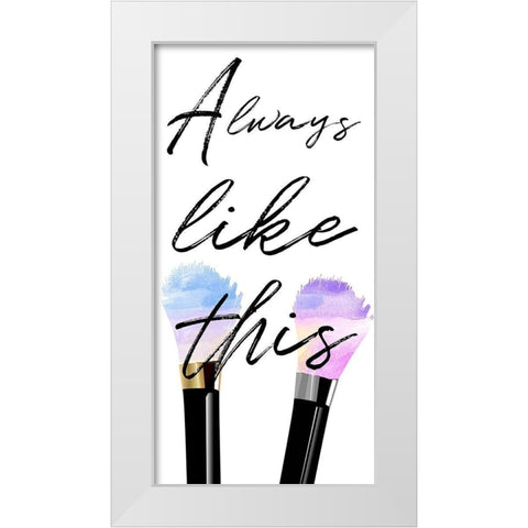 Cosmetics White Modern Wood Framed Art Print by Phillip, Jamie