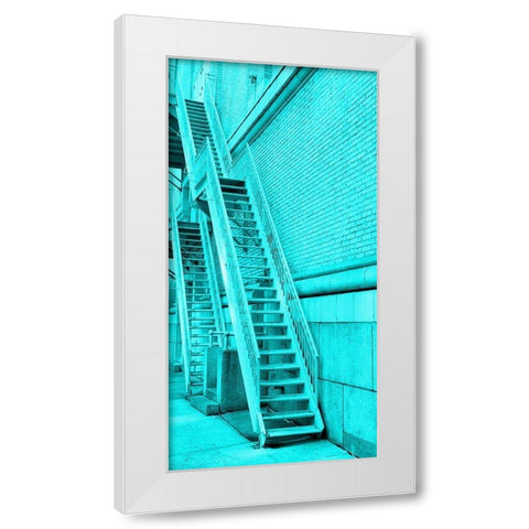 Hansenstairs 2 White Modern Wood Framed Art Print by Phillip, Jamie