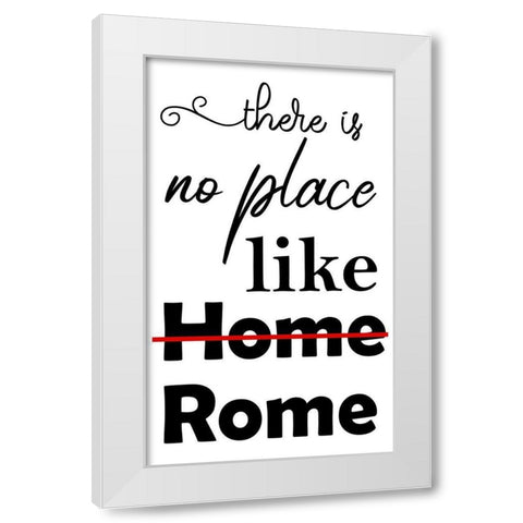 Rome White Modern Wood Framed Art Print by Phillip, Jamie