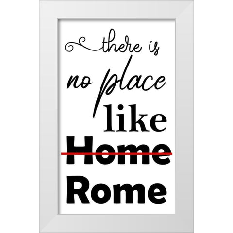 Rome White Modern Wood Framed Art Print by Phillip, Jamie