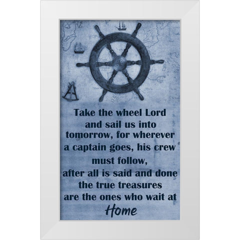 Sailors White Modern Wood Framed Art Print by Phillip, Jamie