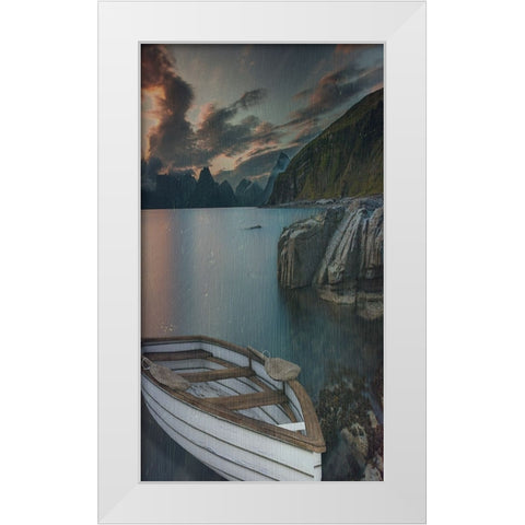 Row Boat 2 White Modern Wood Framed Art Print by Phillip, Jamie