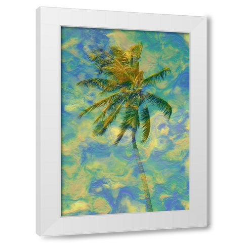 Cocoa Palm White Modern Wood Framed Art Print by Phillip, Jamie