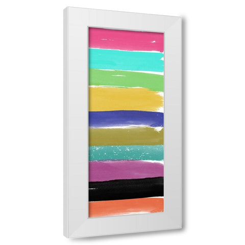 Abstract Wall 3 White Modern Wood Framed Art Print by Phillip, Jamie