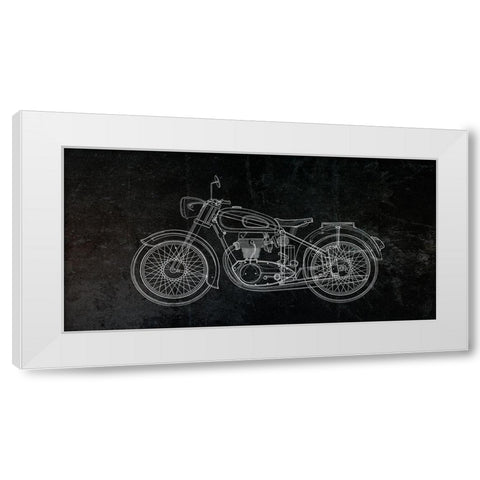 Night Rider White Modern Wood Framed Art Print by Phillip, Jamie