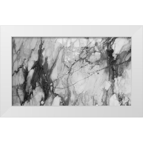 Black Lightning White Modern Wood Framed Art Print by Phillip, Jamie