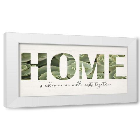 Home Farm White Modern Wood Framed Art Print by Phillip, Jamie