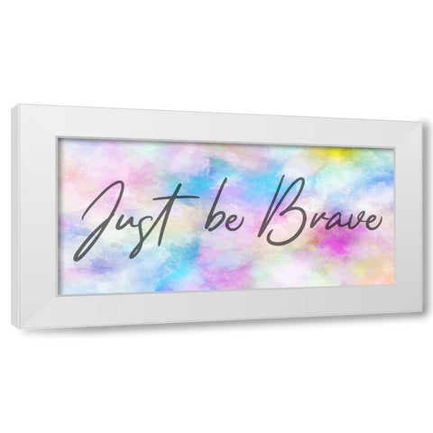 Brave White Modern Wood Framed Art Print by Phillip, Jamie
