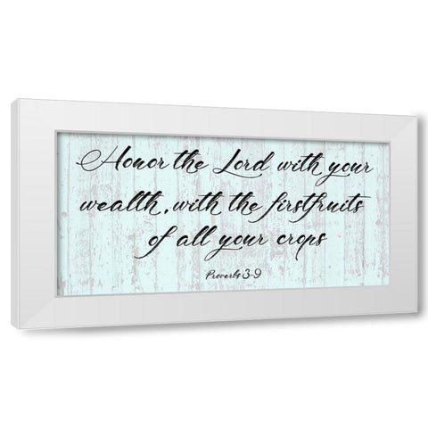 Firstfruits White Modern Wood Framed Art Print by Phillip, Jamie