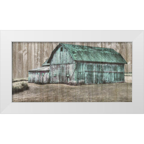Barn Life White Modern Wood Framed Art Print by Phillip, Jamie