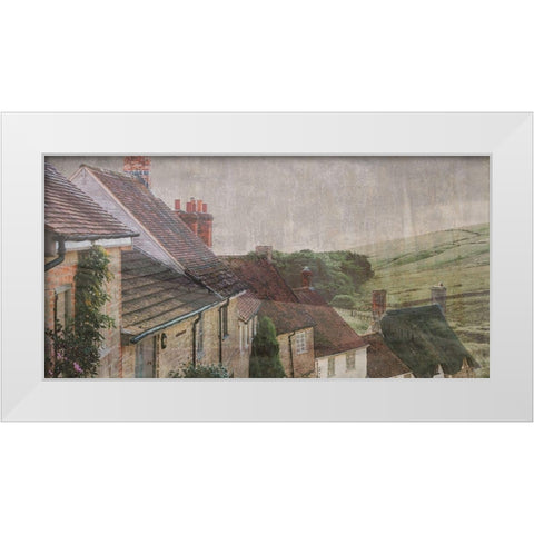 Farmhouse White Modern Wood Framed Art Print by Phillip, Jamie
