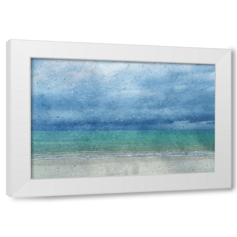 Gaze Into The Pacific White Modern Wood Framed Art Print by Phillip, Jamie