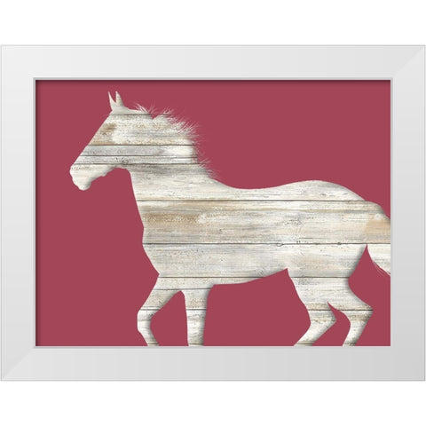 Run Along White Modern Wood Framed Art Print by Phillip, Jamie