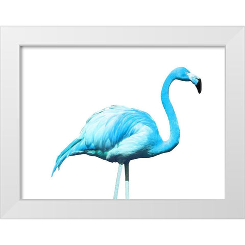 Flame Blue White Modern Wood Framed Art Print by Phillip, Jamie