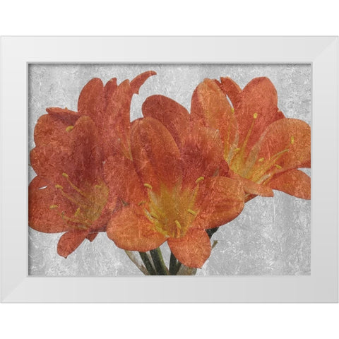 Oranger In The Garden White Modern Wood Framed Art Print by Phillip, Jamie