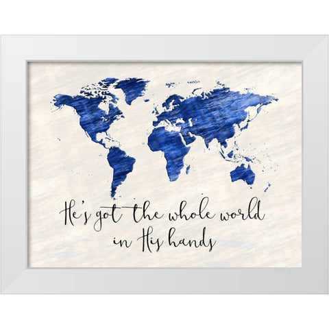 Whole World White Modern Wood Framed Art Print by Phillip, Jamie