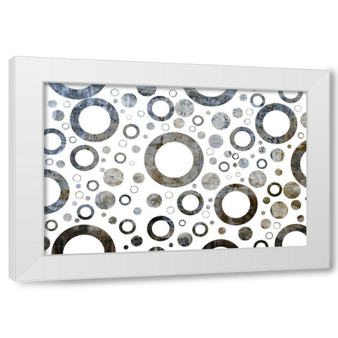Circular Momentum White Modern Wood Framed Art Print by Phillip, Jamie