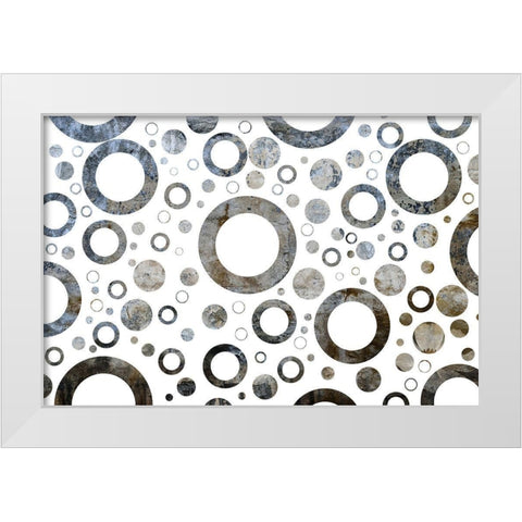 Circular Momentum White Modern Wood Framed Art Print by Phillip, Jamie