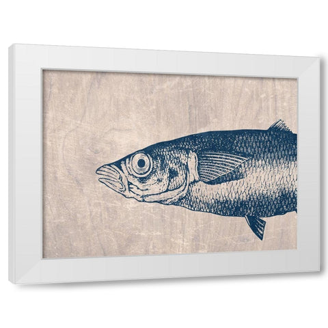 Fish White Modern Wood Framed Art Print by Phillip, Jamie