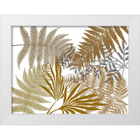 Foilage White Modern Wood Framed Art Print by Phillip, Jamie